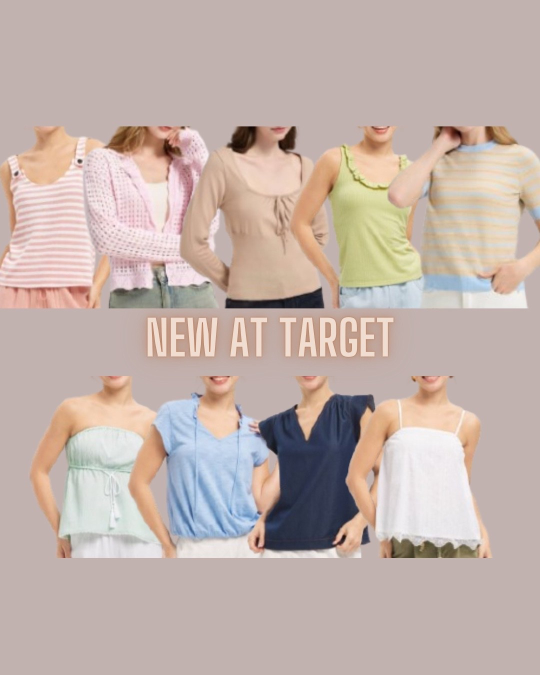 Target style
Summer tops
