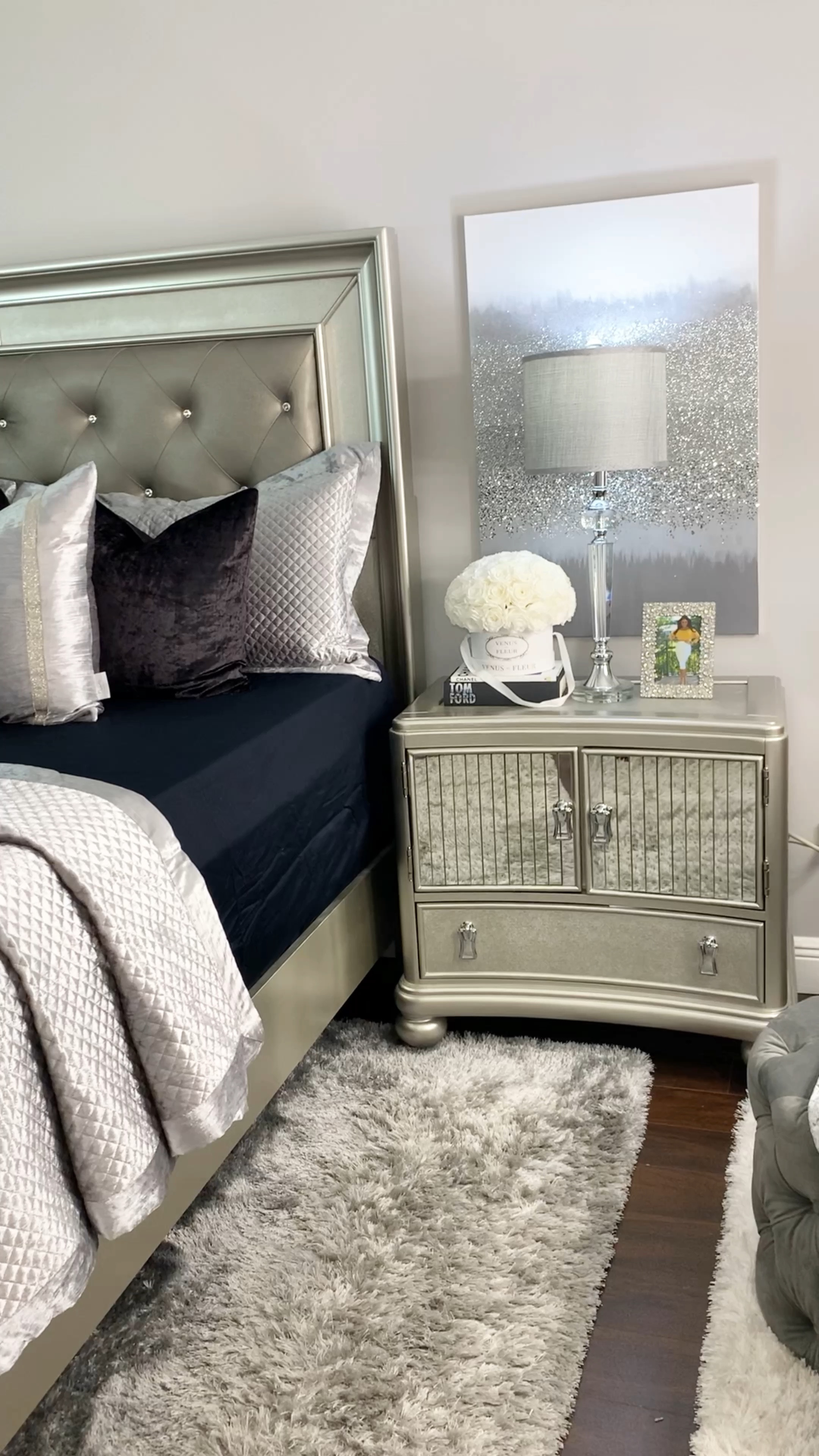 Luxury Bedroom Set with Black Sheets 

#LTKstyletip #LTKhome