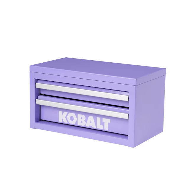 Kobalt Portable Tool Boxes 10.83-in W x 5.91-in H x 5.91-in D 2 -Drawer Lavender Steel Tool Box | Lowe's