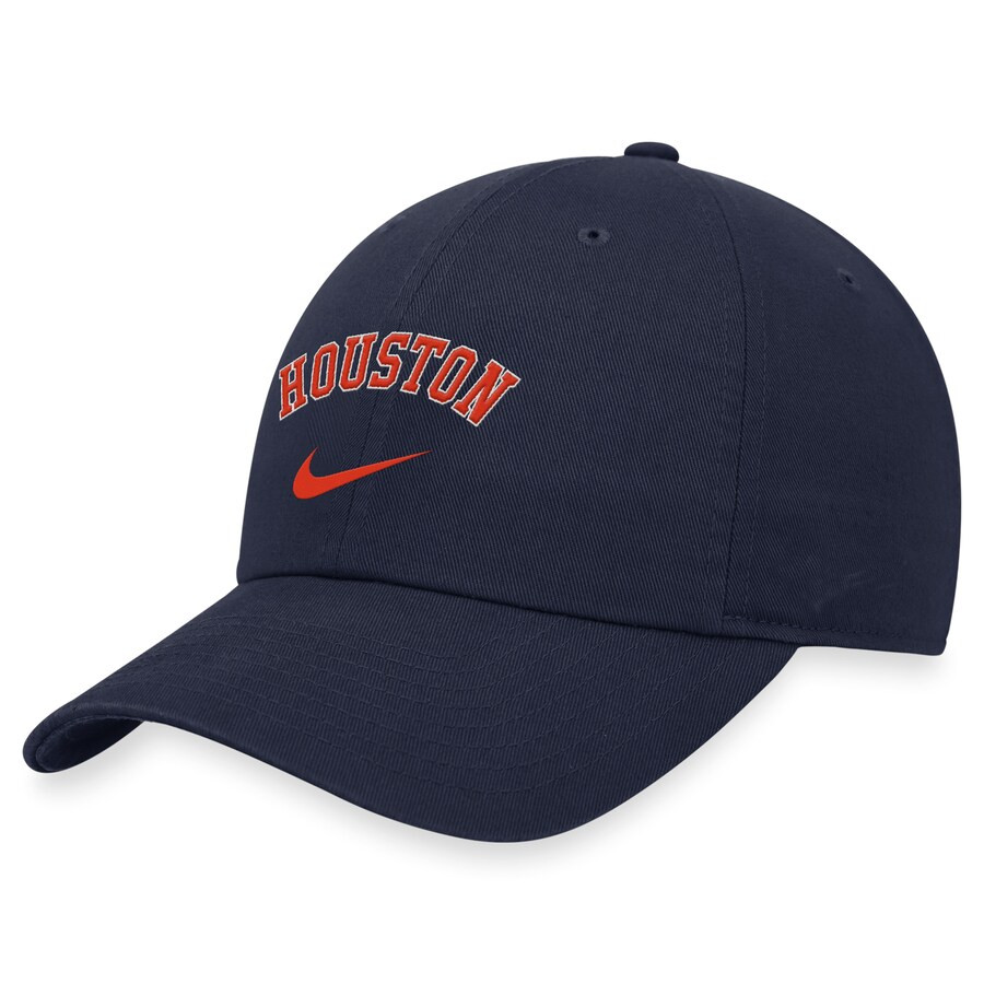 Houston Astros Nike Wordmark Swoosh Heritage86 Adjustable Hat - Navy | Lids