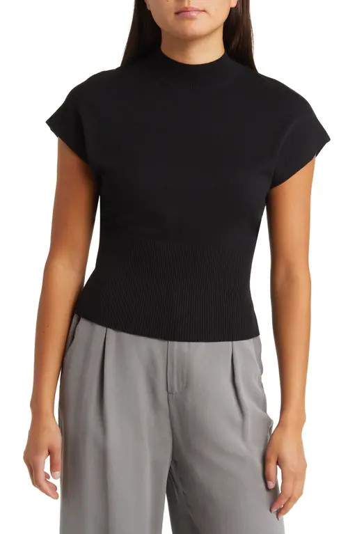 Mock Neck Rib Sweater | Nordstrom