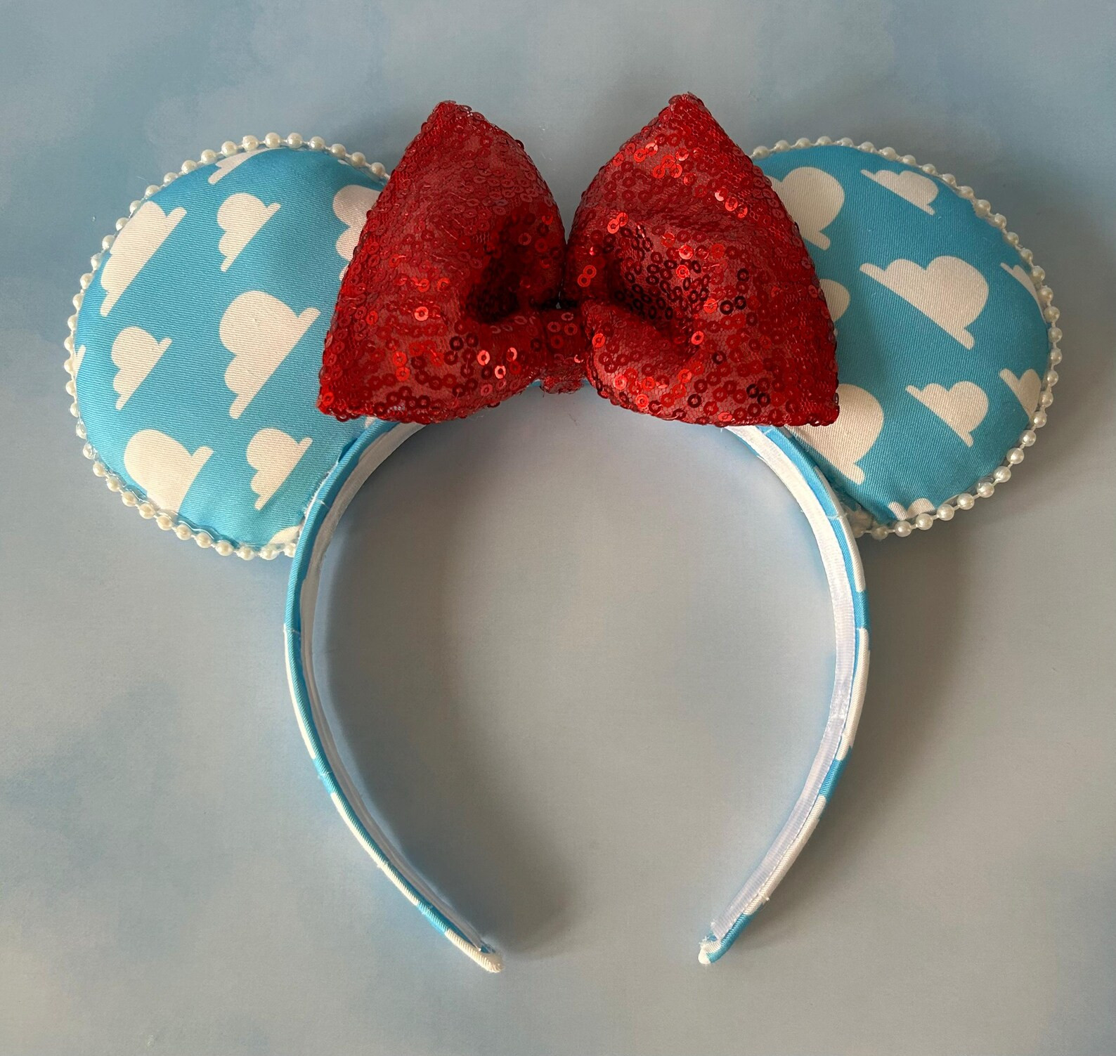 Toy Story Clouds Inspired Andys Room Minnie Mouse Ears, Toy Story Clouds Ear Headband | Etsy (Global)