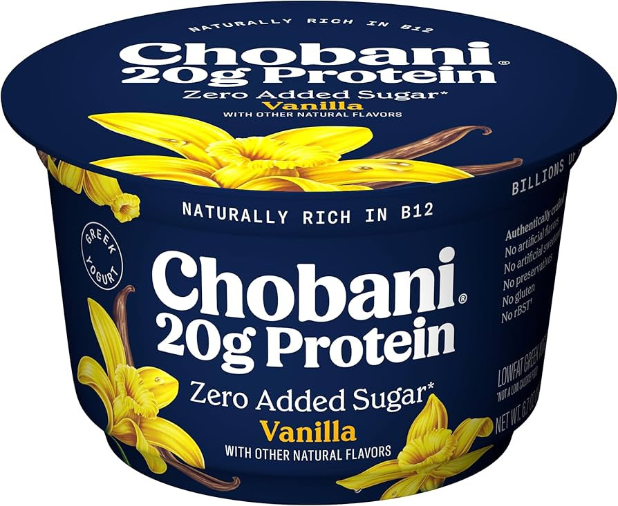 Chobani® 20g Protein Lowfat Greek Yogurt Vanilla 6.7oz | Amazon (US)
