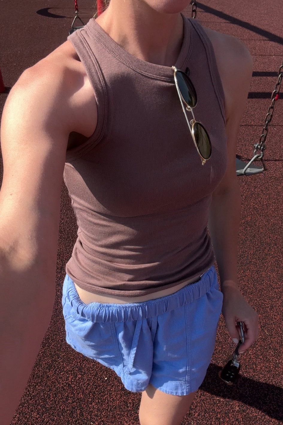 THE target tank!!! 
layer them, dress them up & down, they are the best. Also obsessed with these linen shorts, they have a matching shirt. I shared it as a set a few weeks ago but they are perfect with tanks, or over a swimsuit! 





@Morgan.Speiser 
summer uniform, target spring collection, summer staples, linen shorts, affordable outfit idea. 

#LTKFindsUnder50 #LTKSummerSales #LTKSeasonal