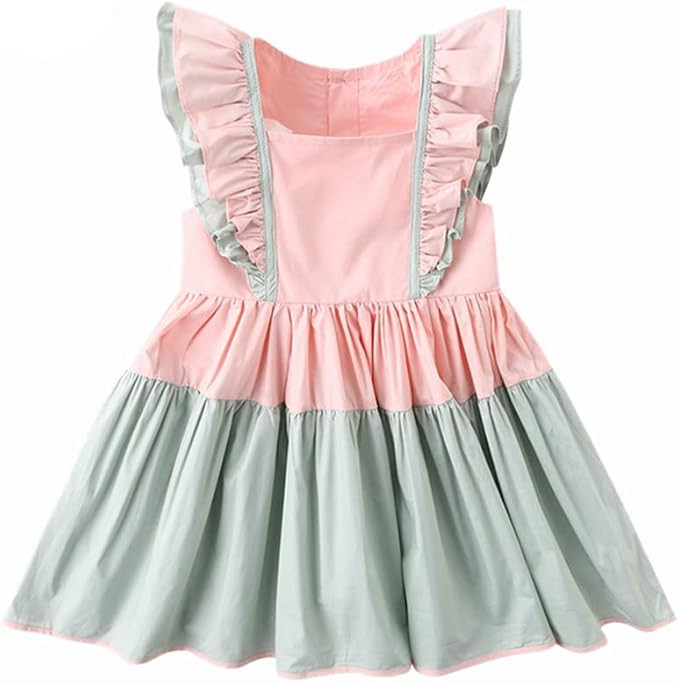 Girls' 2T-12 Cotton Sleeveless Basic Dress Floral Print Casual Sundress | Amazon (US)