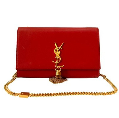 Saint Laurent Paris Kate Medium Tassel Shoulder Bag Red | eBay | eBay US