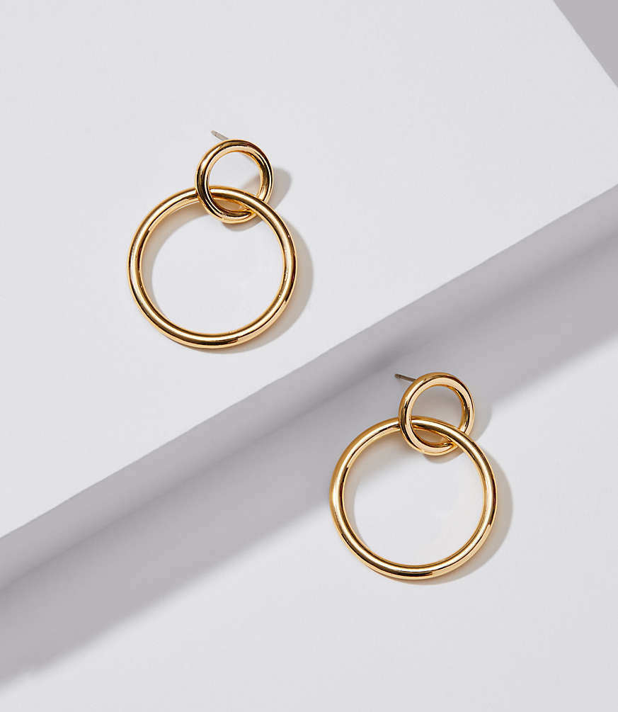 Linked Loop Earrings | LOFT