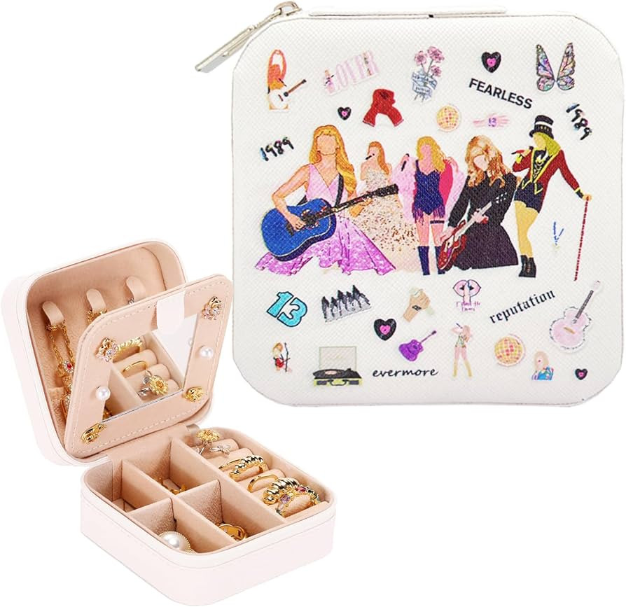 ATIMIGO Singer TayTay Travel Jewelry Box Portable Jewelry Case TS Merchandise Singer Merch Gifts ... | Amazon (US)