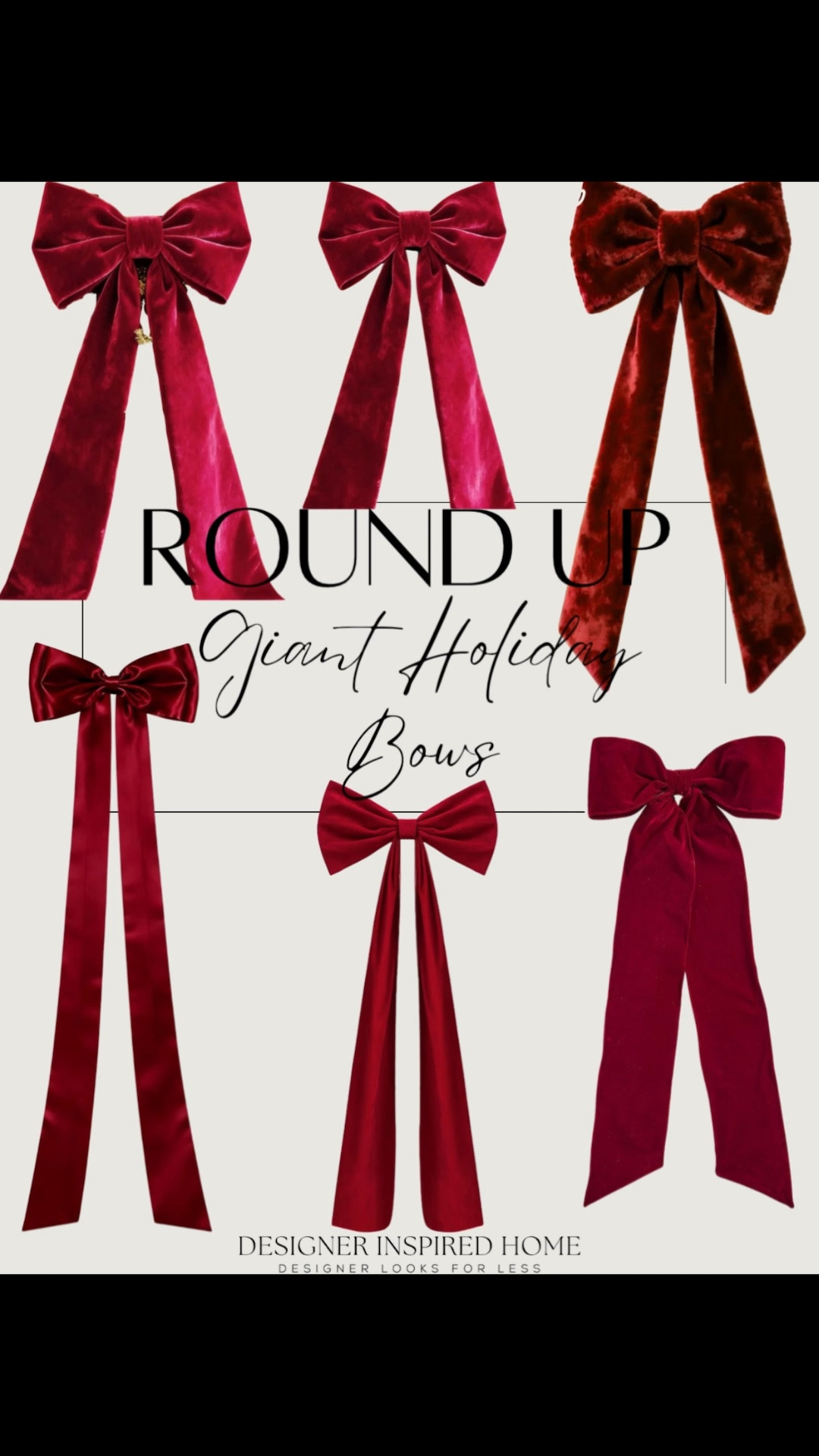 Round up of holiday giant bows! 


#LTKHoliday #LTKFindsUnder50 #LTKSeasonal