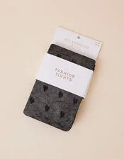 Heart Sheer Tights Black | Accessorize (Global)