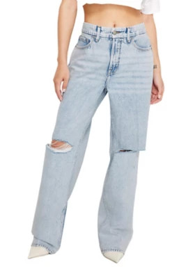Women's GOOD AMERICAN Good 90's Straight Jeans | Scheels