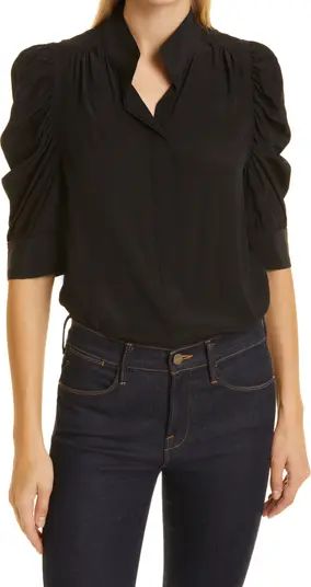 Gillian Puff Sleeve Silk Blouse | Nordstrom