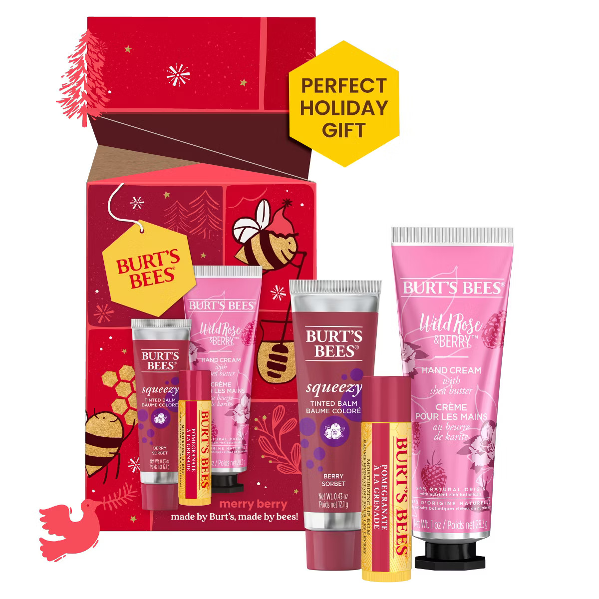 Burt's Bees Merry Berry Lip Balm Gift Set | Target