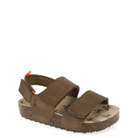 Wonder Nation Toddler Boys Two Strap Footbed Sandals | Walmart (US)