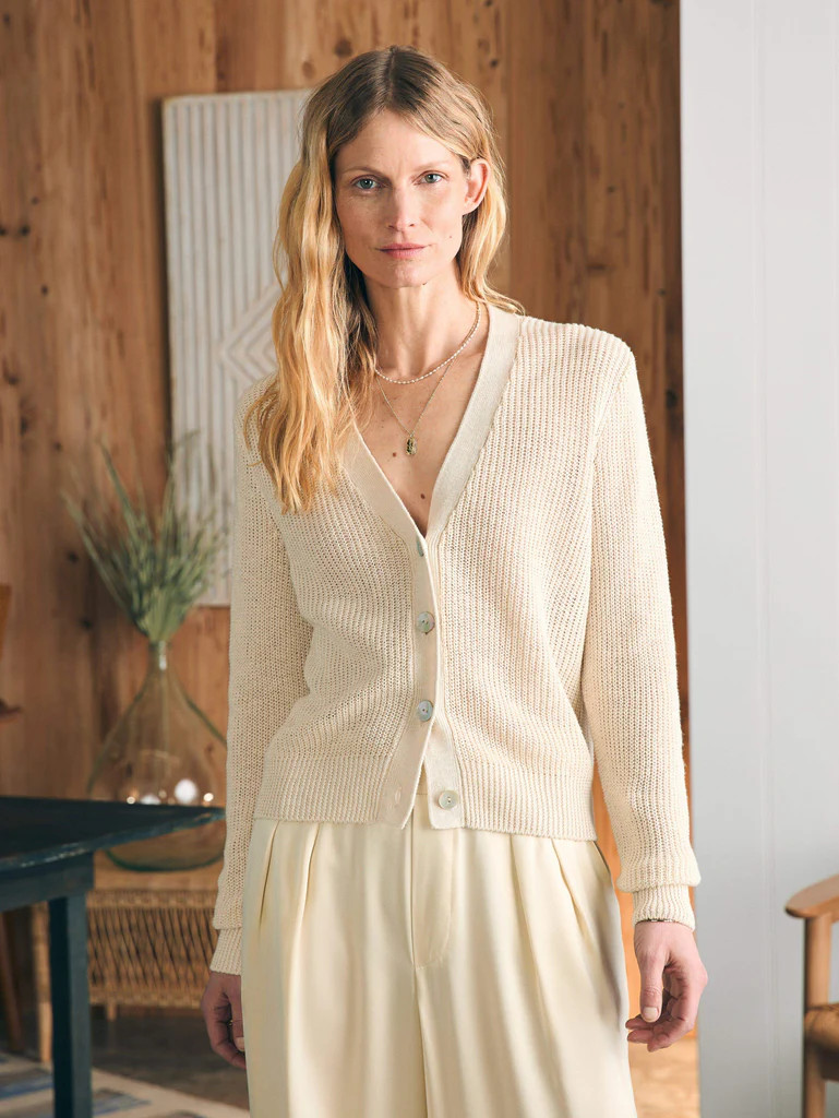 Miramar Linen Cardigan | Faherty
