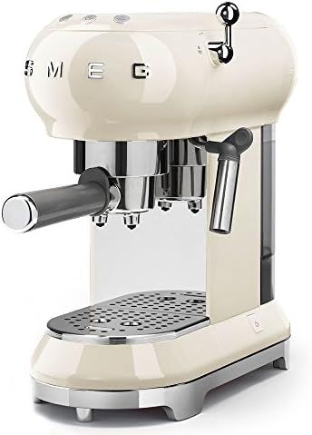 Smeg ECF01CRUS Espresso Coffee Machine, One Size, Cream | Amazon (US)