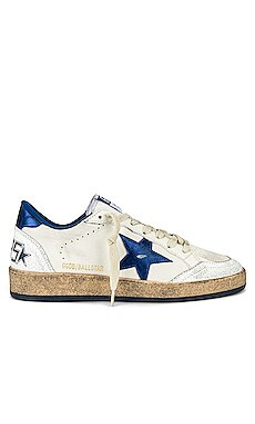 Golden Goose Ball Star Sneaker in White & Bluette from Revolve.com | Revolve Clothing (Global)