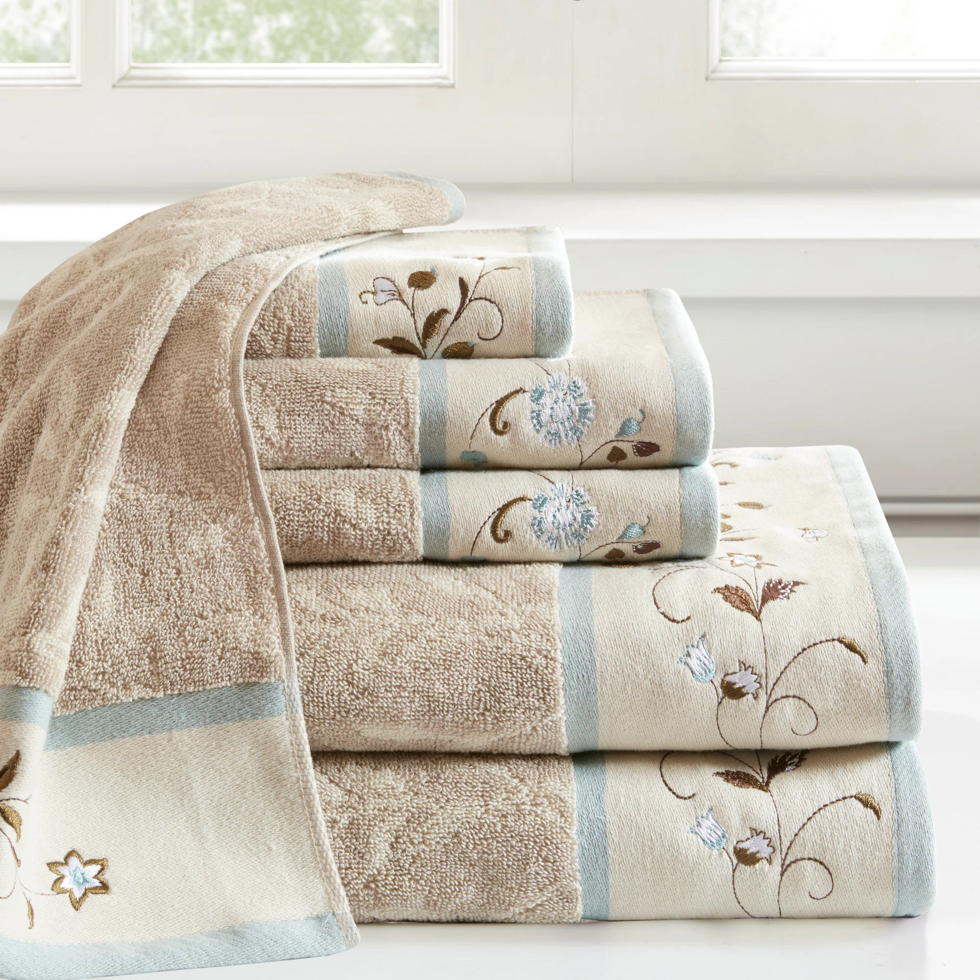 Madison Park 6 -Piece Blue Cotton | MP73-6090 | Lowe's