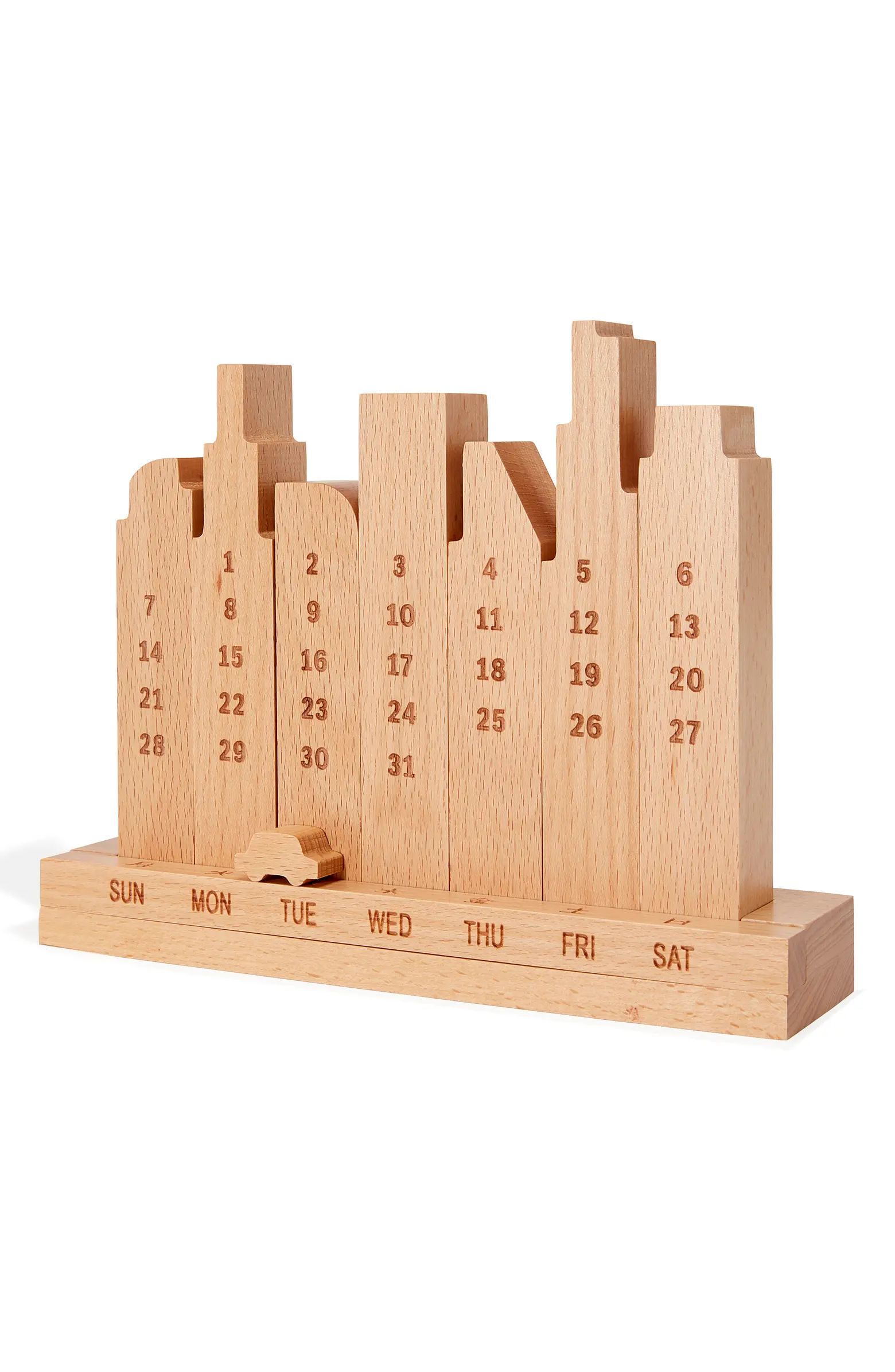 Design Store City Perpetual Wood Calendar | Nordstrom