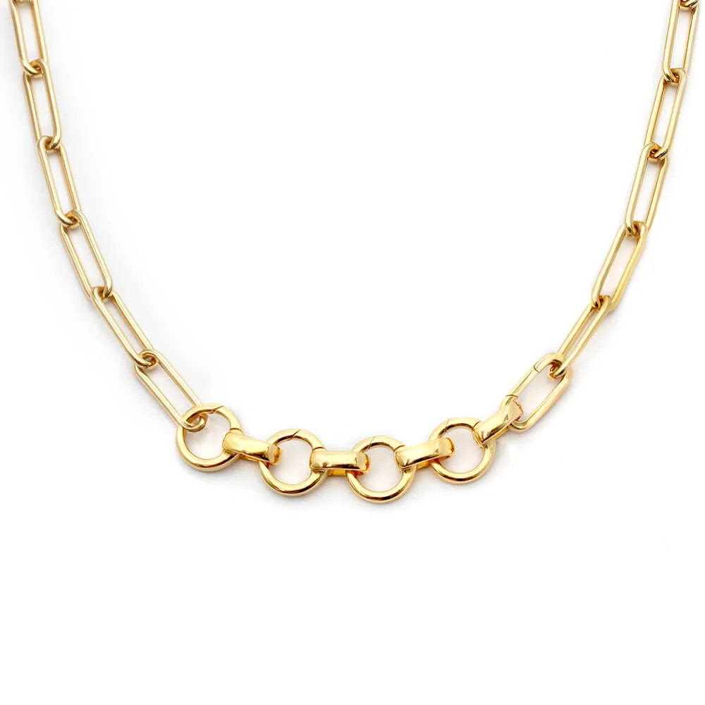 The Convertible Choker, Gold 14" | Jet Set Candy (US)