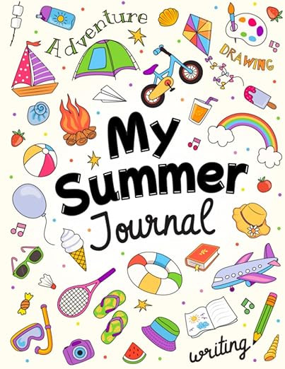 Amazon.com: My Summer Journal: For Kids | Daily Log Book Featuring Fun Drawing and Writing Prompt... | Amazon (US)