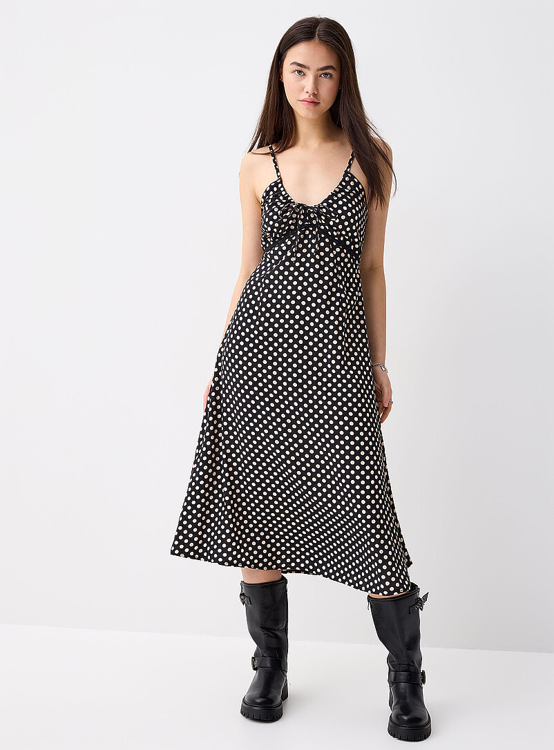 Lace trim floral dress | Simons