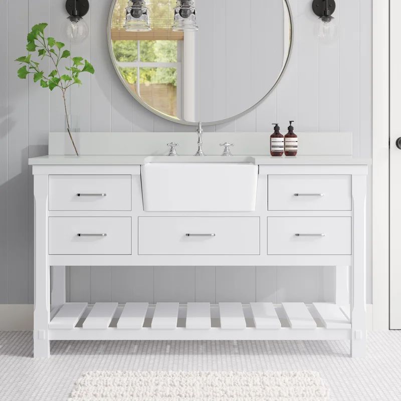 Hitton 60'' Single Bathroom Vanity with Top | Wayfair North America