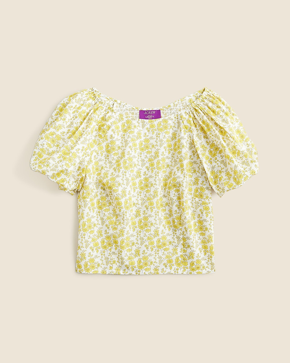 Fitted puff-sleeve top in Liberty™ Capel fabric | J. Crew US
