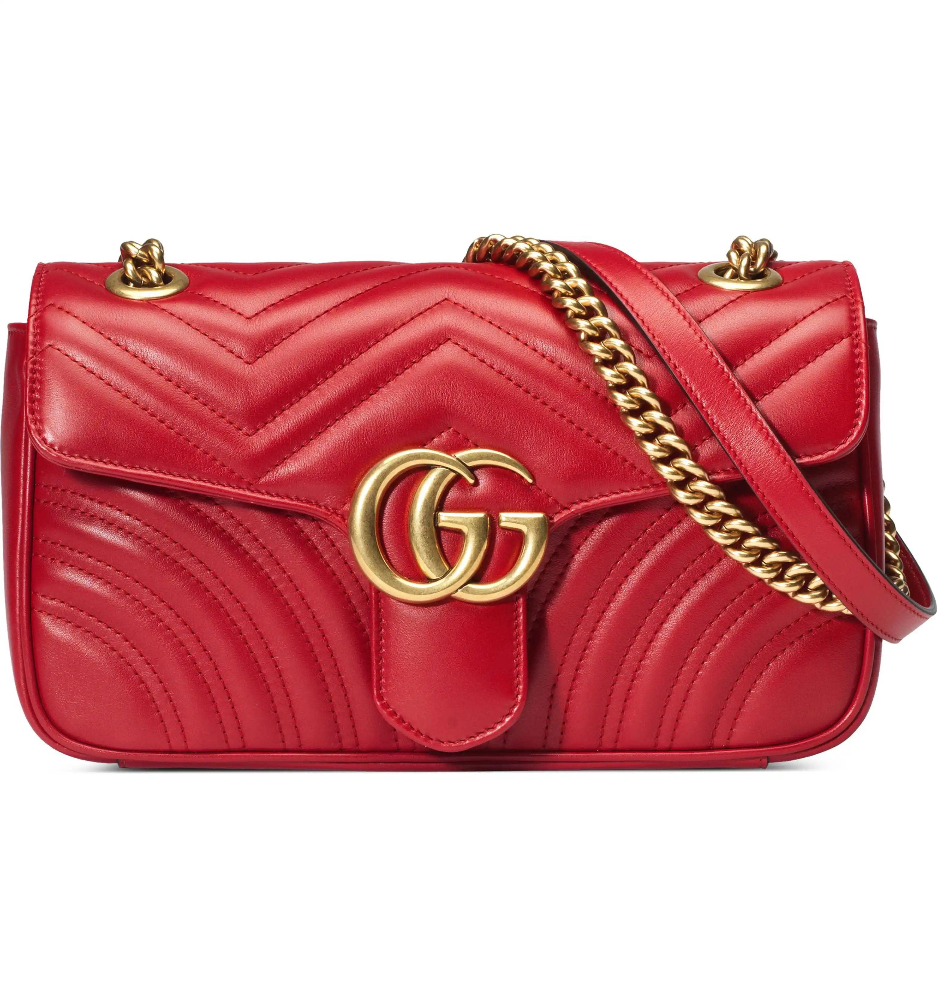 Small GG Marmont 2.0 Matelassé Leather Shoulder Bag | Nordstrom