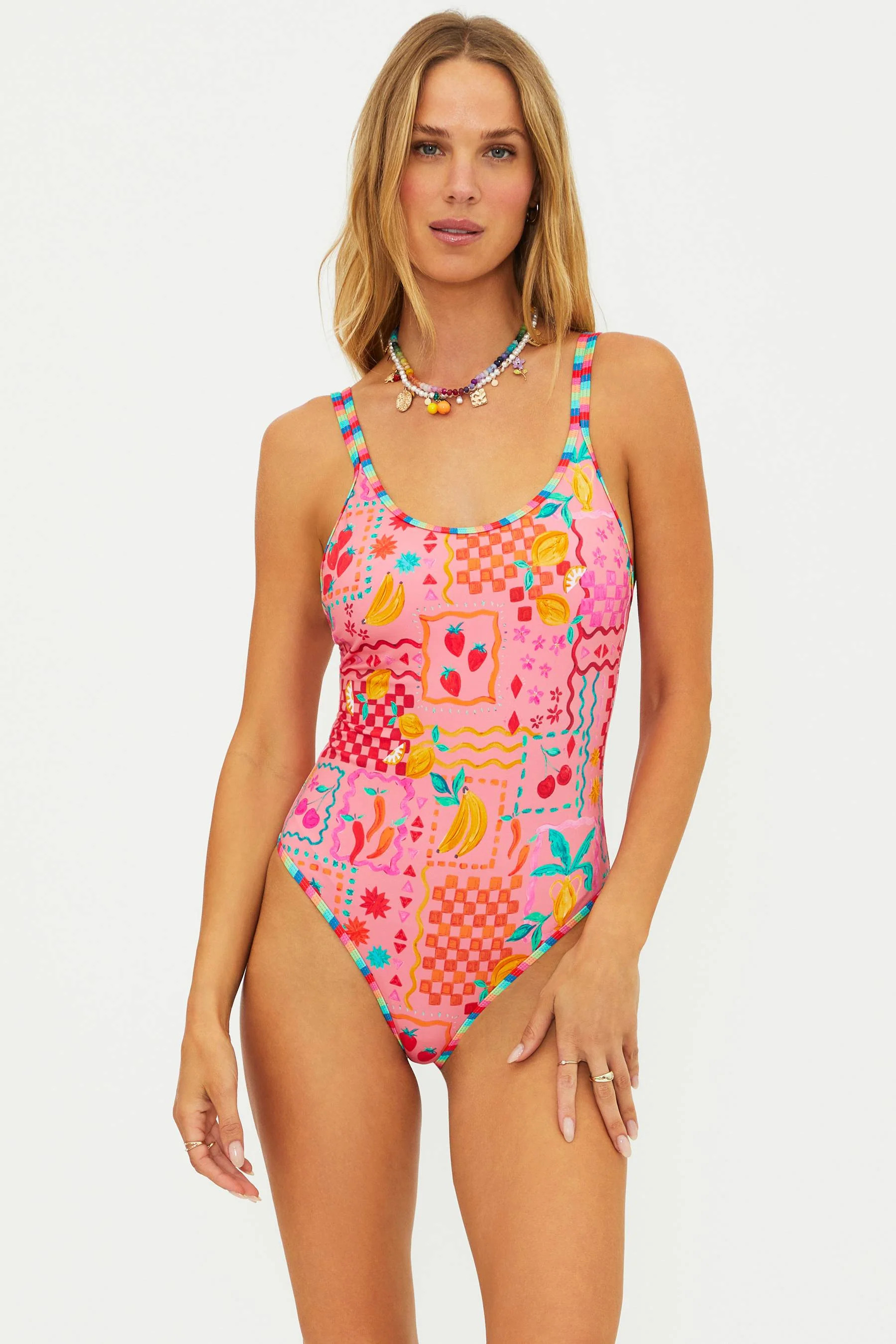 Naomi One Piece Passion Fruit | Colorful Fruit Print One Piece Swimsuit | Beach Riot | Beach Riot
