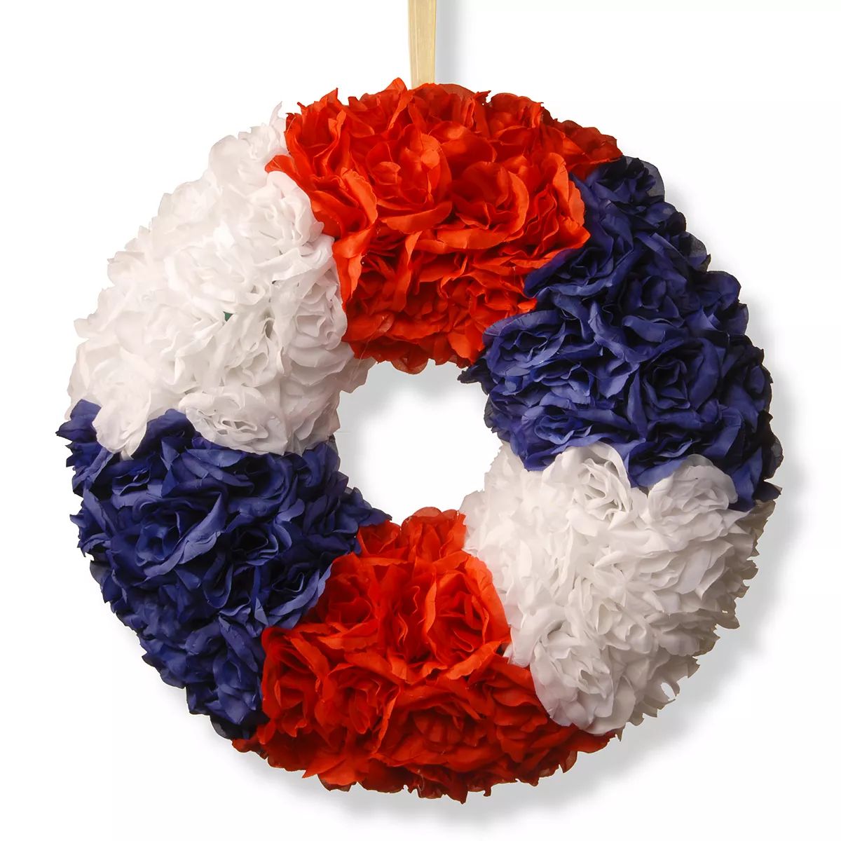 National Tree Company 18-in. Patriotic Artificial Rose Wreath | Kohl's