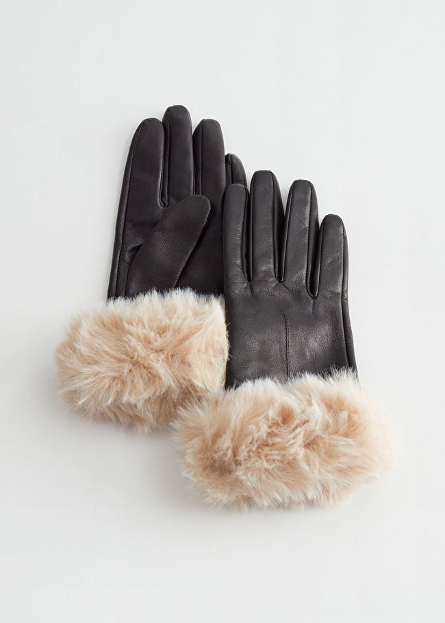 Faux Fur Leather Gloves | & Other Stories (EU + UK)