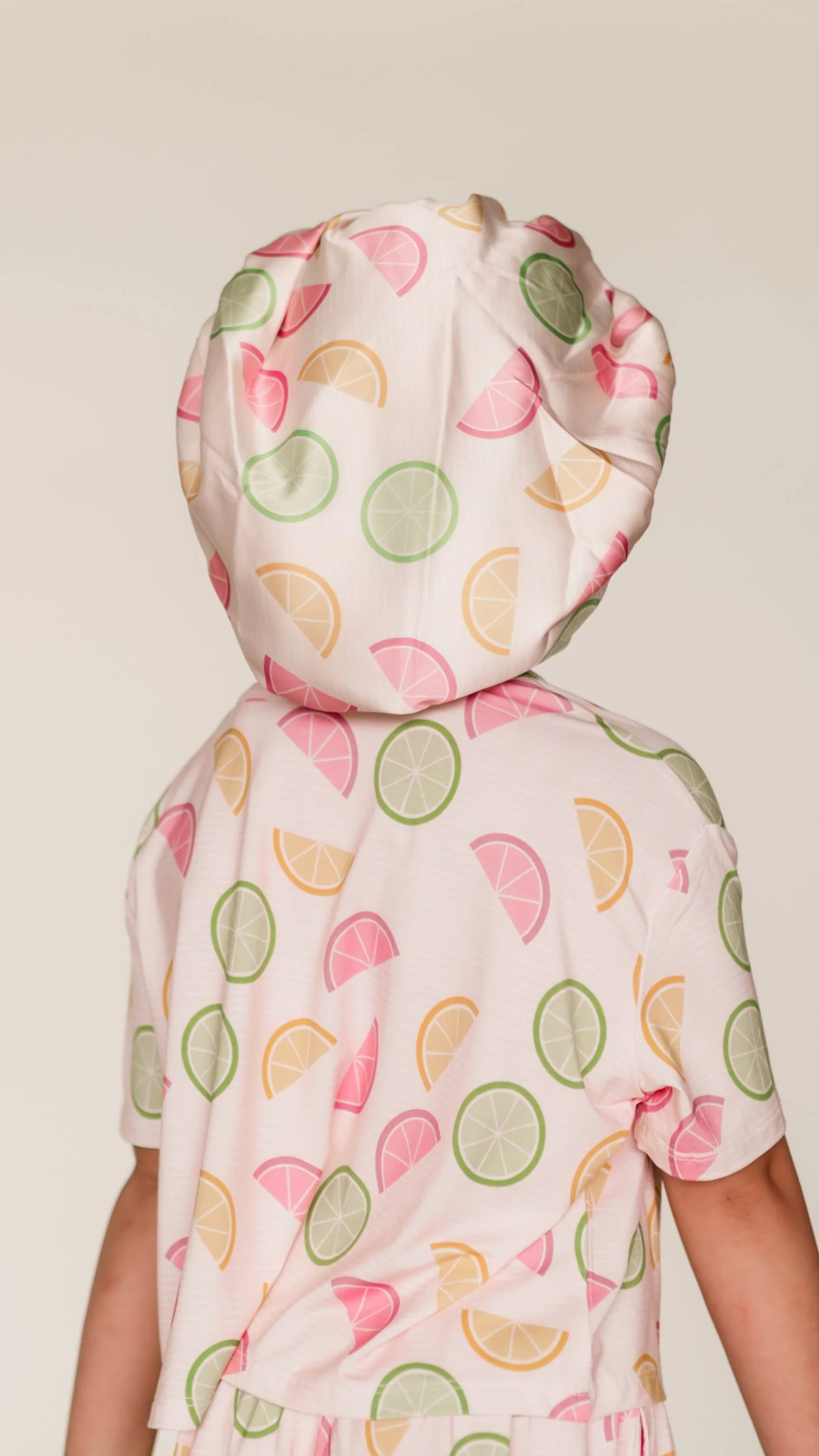 Kids Satin Bonnet in Mixed Fruit | Silks Design