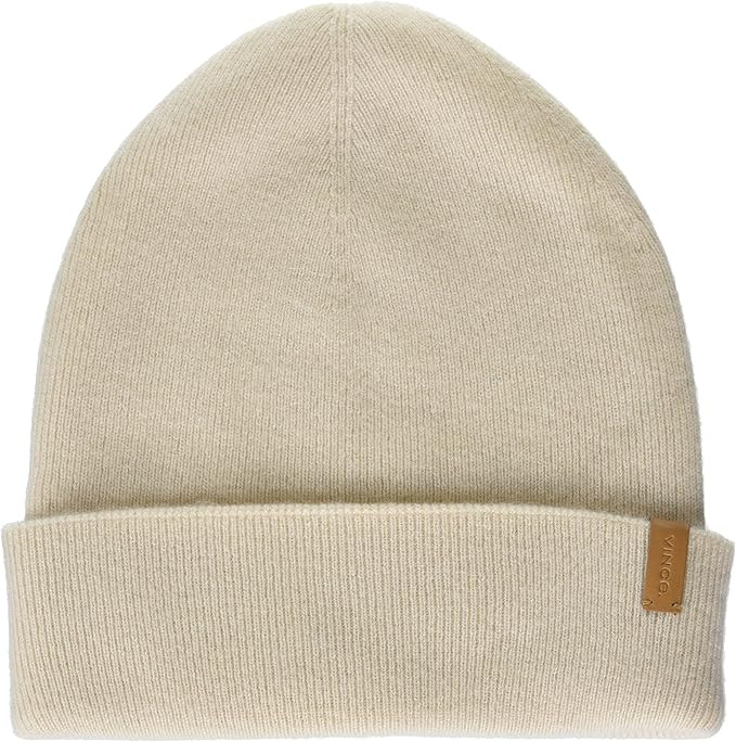 Vince Women's Cashmere Fine Rib Double Layer Cuff Knit Hat | Amazon (US)