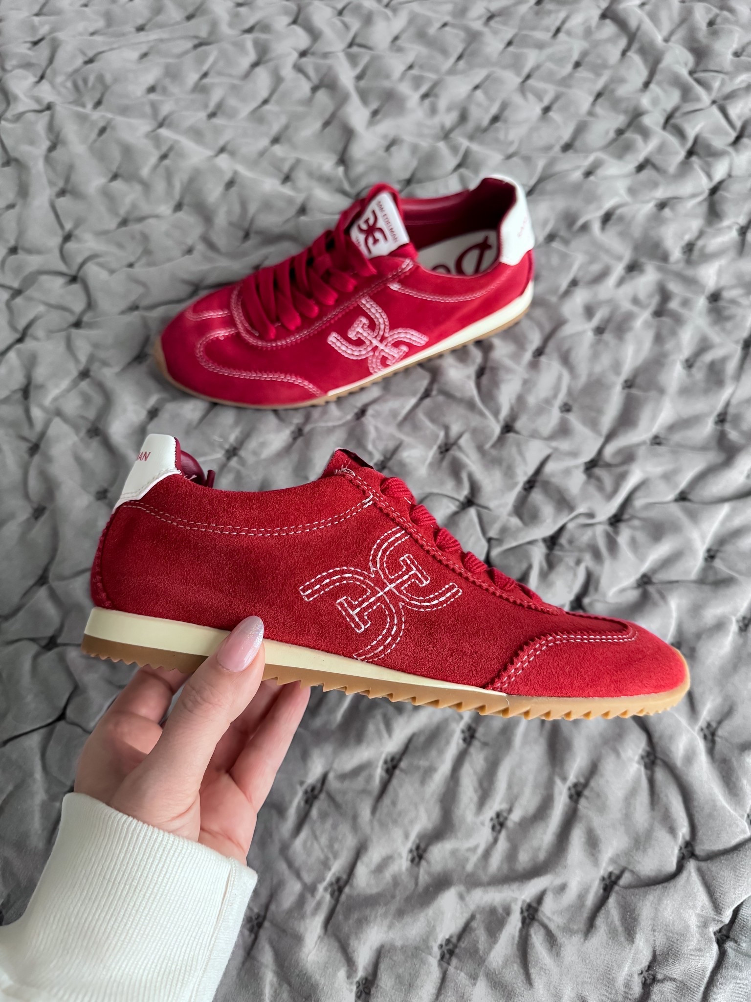 They’re finally here and even prettier in person. The Sam Edelman Isella Sneaker in Deep Scarlet is that perfect pop-of-color shoe that still feels elevated and wearable. The rich deep red hue adds instant polish to any outfit while the sleek silhouette keeps it effortlessly cool. Comfortable enough for all-day wear, yet stylish enough to make a statement—these are the sneakers you’ll reach for when you want casual but make it chic. Perfect with denim, athleisure, or even styled with a dress for that off-duty model vibe. Trust me… these are a must-have.
(I ordered down a half size and they fit perfect)

Sam Edelman Isella sneaker • deep scarlet sneakers • red fashion sneakers • women’s designer sneakers • everyday comfortable sneakers • stylish casual shoes • elevated athleisure shoes • trendy women’s sneakers • Sam Edelman shoes • statement sneakers • neutral outfit pop of color • walkable fashion sneakers

#LTKFinds #LTKStyle #LTKShoes #SamEdelman #SneakerStyle #EverydaySneakers #ChicComfort #RedSneakers #StatementShoes #CasualChic #StreetStyle #WardrobeStaple #TrendAlert #FashionFinds #ShopMyLook

#LTKSaleAlert #LTKFindsUnder100 #LTKActive