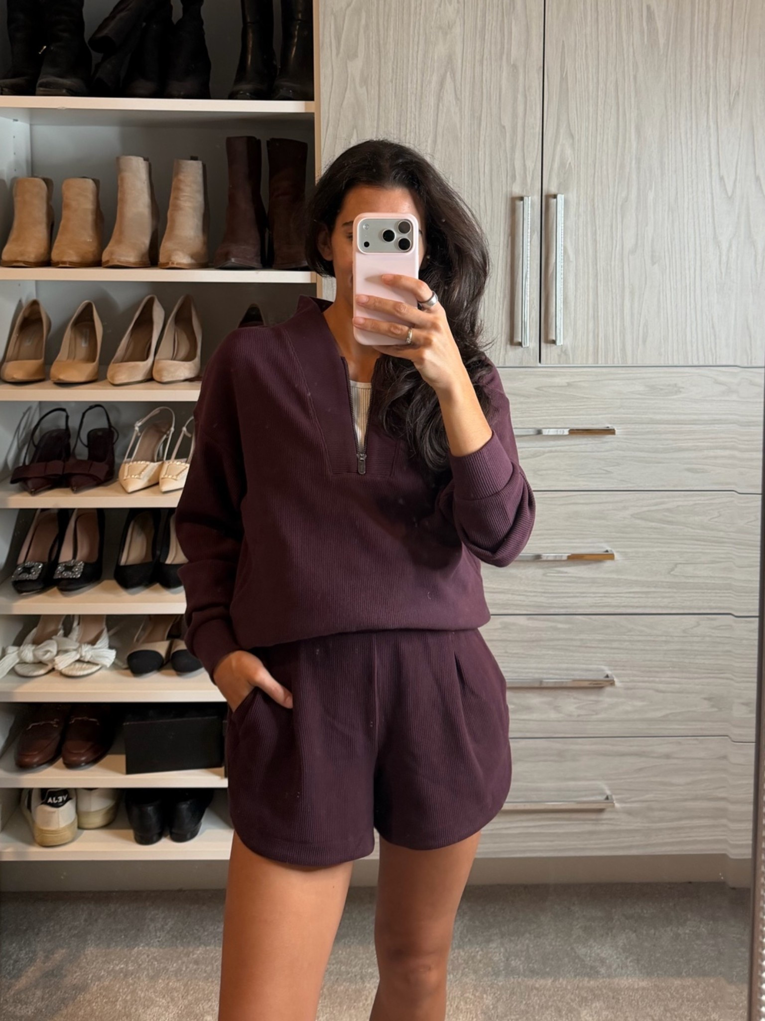 Ok Walmart I see you with this match set! I got it in the perfect fall color. 

Matching sets are perfect as a work from home and mom on the go outfit

Size down I’m wearing an XS

#LTKdayinmylife #LTKgrwm #LTKmomlife