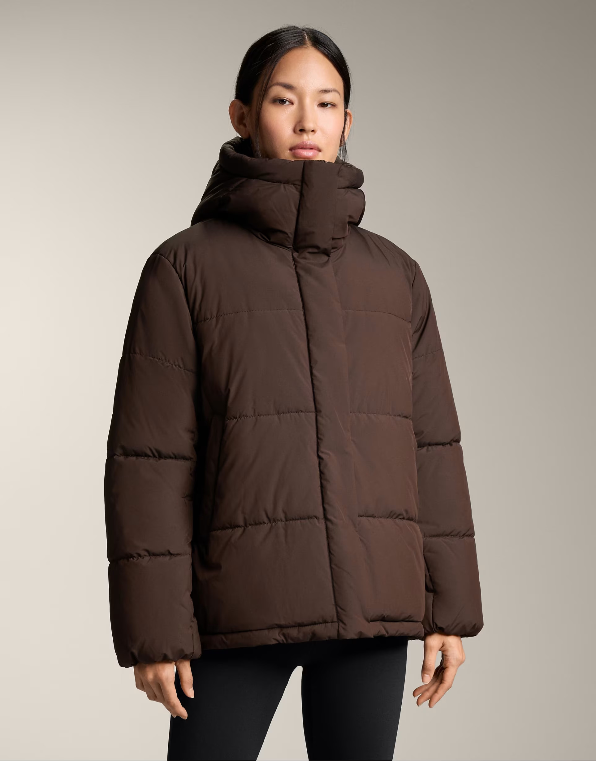 OYSHO Primaloft® waterrepellent padded jacket in brown | ASOS | ASOS (Global)