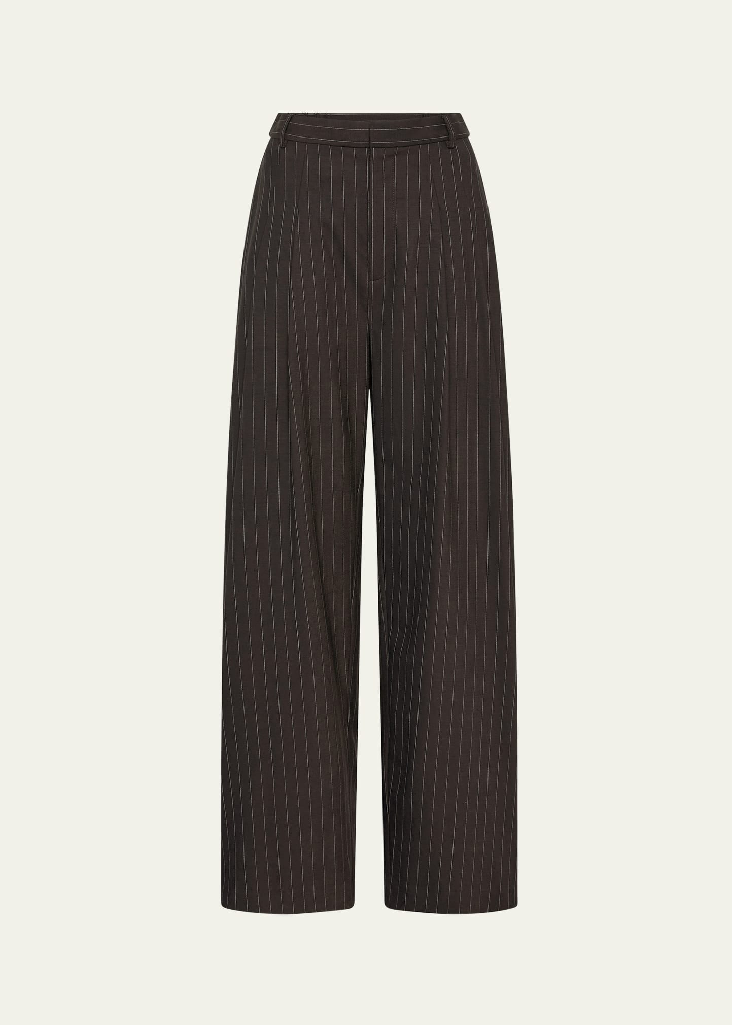 St. Agni Pinstripe Wool Tapered Pants | Bergdorf Goodman