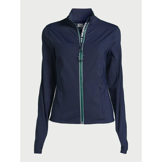 Love & Sports Women’s Zip Front Performance Jacket, Sizes XS-XXXL | Walmart (US)