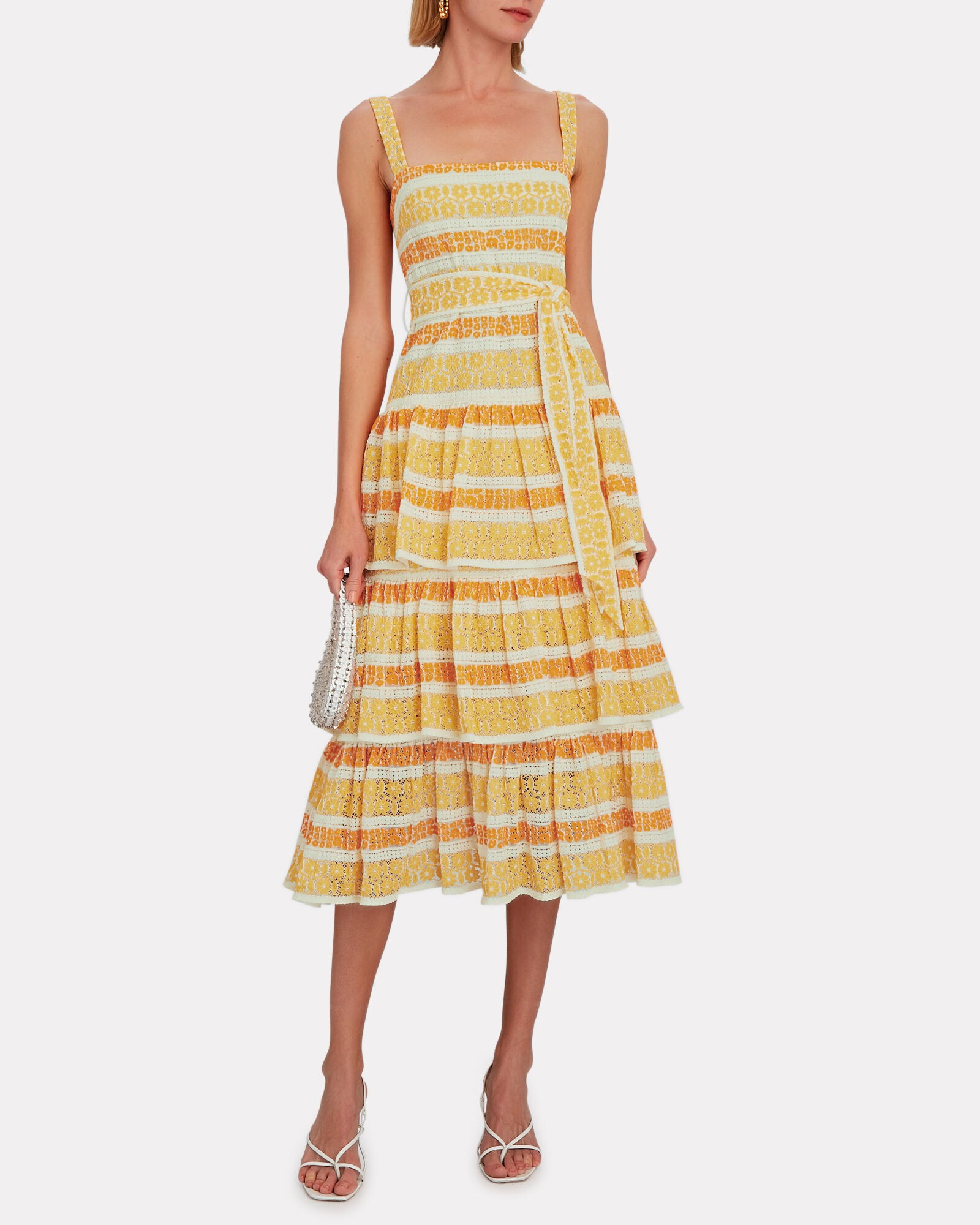 Jude Tiered Lace Dress | INTERMIX