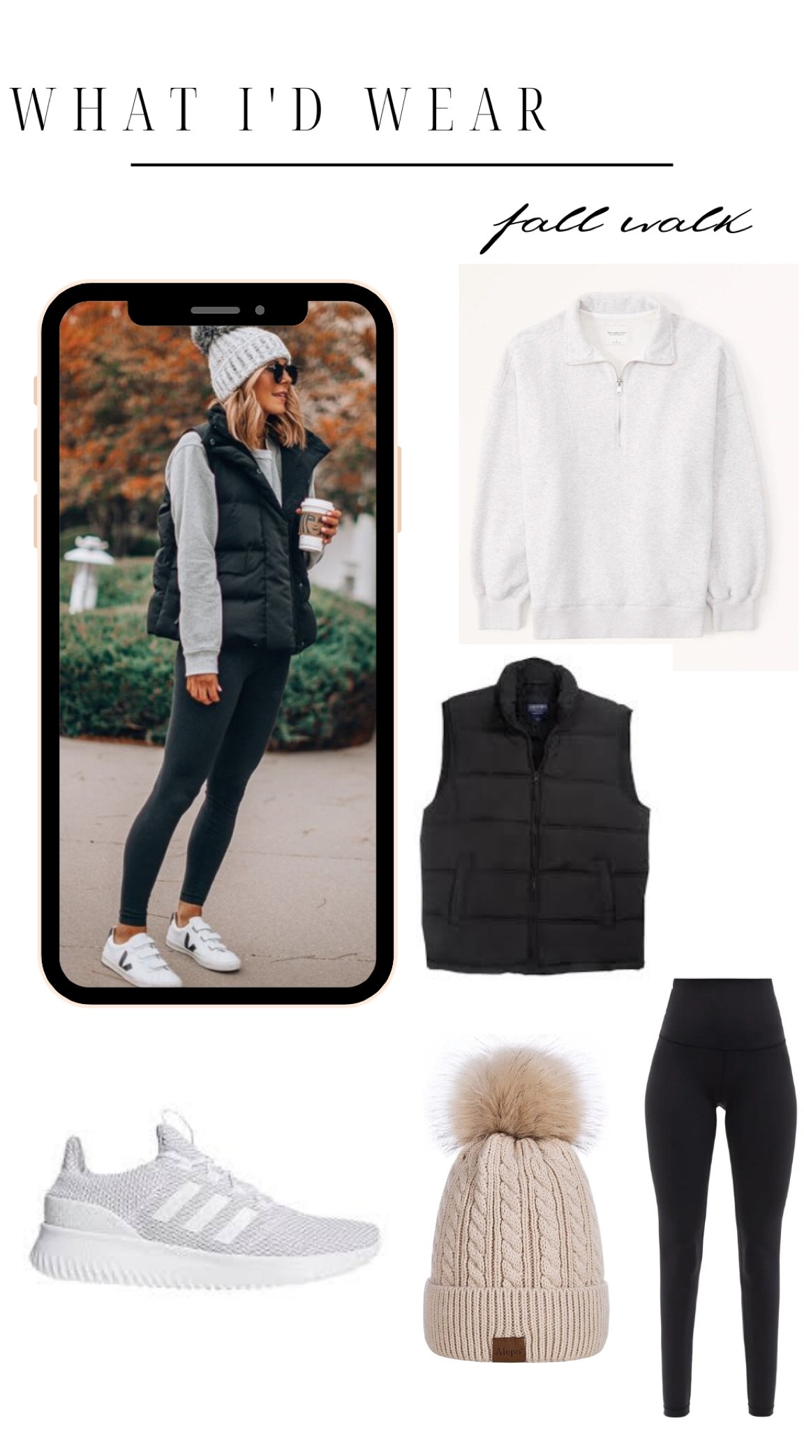 “what I’d wear” for a fall walk 🍂👟 
Pinterest photo for inspo! 

Fall outfit ideas, fall outfit inspo, fall walking outfits 

#LTKSeasonal #LTKbeauty #LTKstyletip