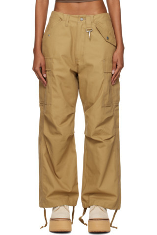 Tan Drawstring Cargo Pants | SSENSE