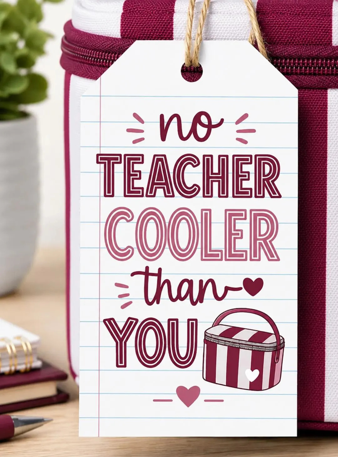 No Teacher Cooler Than You Gift Tag Printable | Teacher Appreciation Tag | Instant Download | Coo... | Etsy (Global)