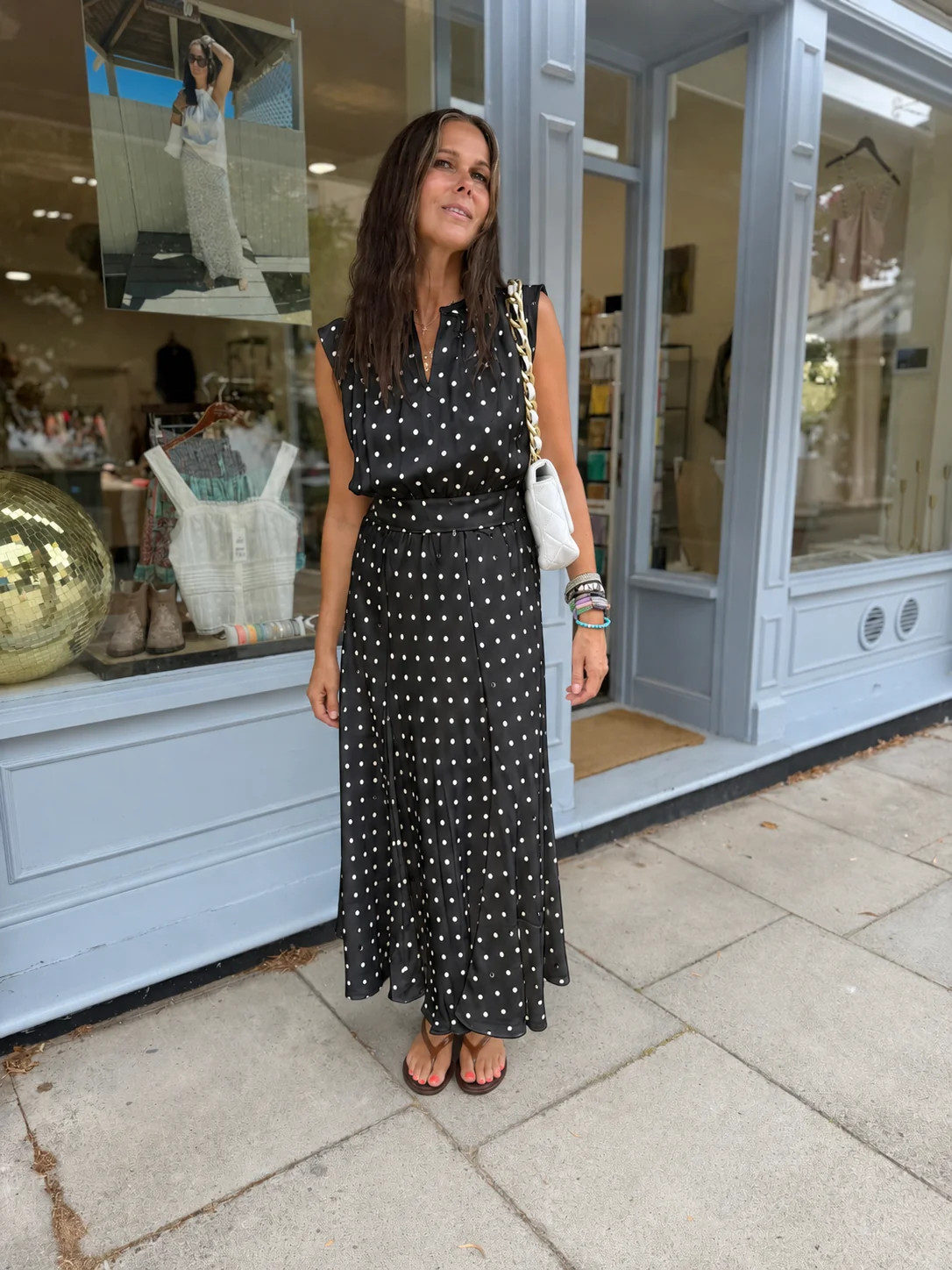 Lydia Polka Dot - Skirt Black | Law and Co
