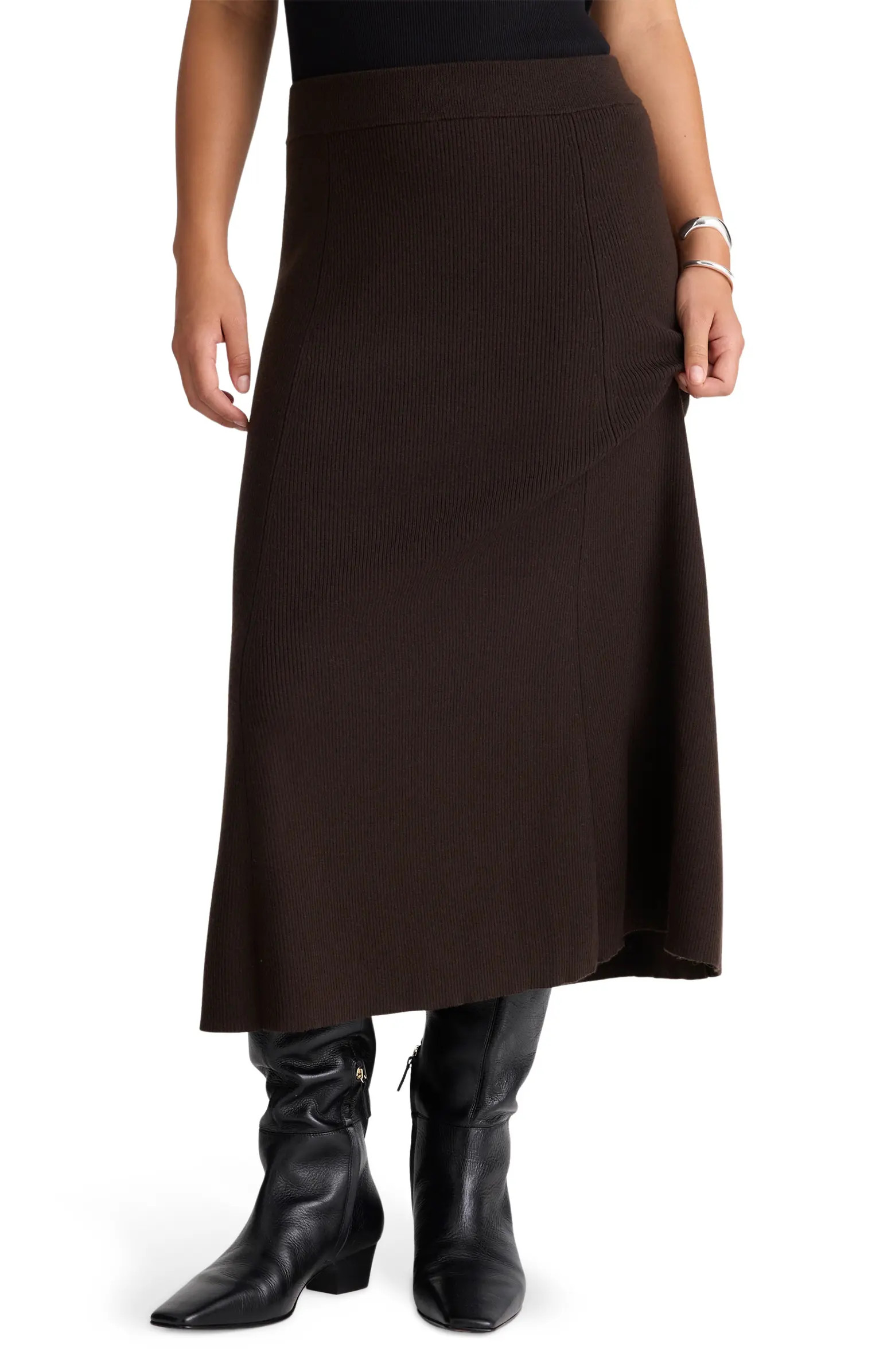 Merino Wool Blend Maxi Skirt | Nordstrom