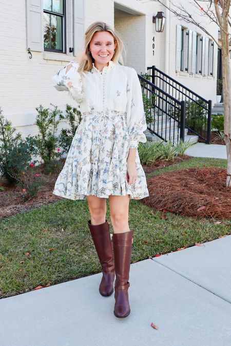 The prettiest fall floral dress for the perfect thanksgiving outfit - Hermoza - Black Friday sale 25% off 

#LTKsalealert #LTKHoliday #LTKSeasonal