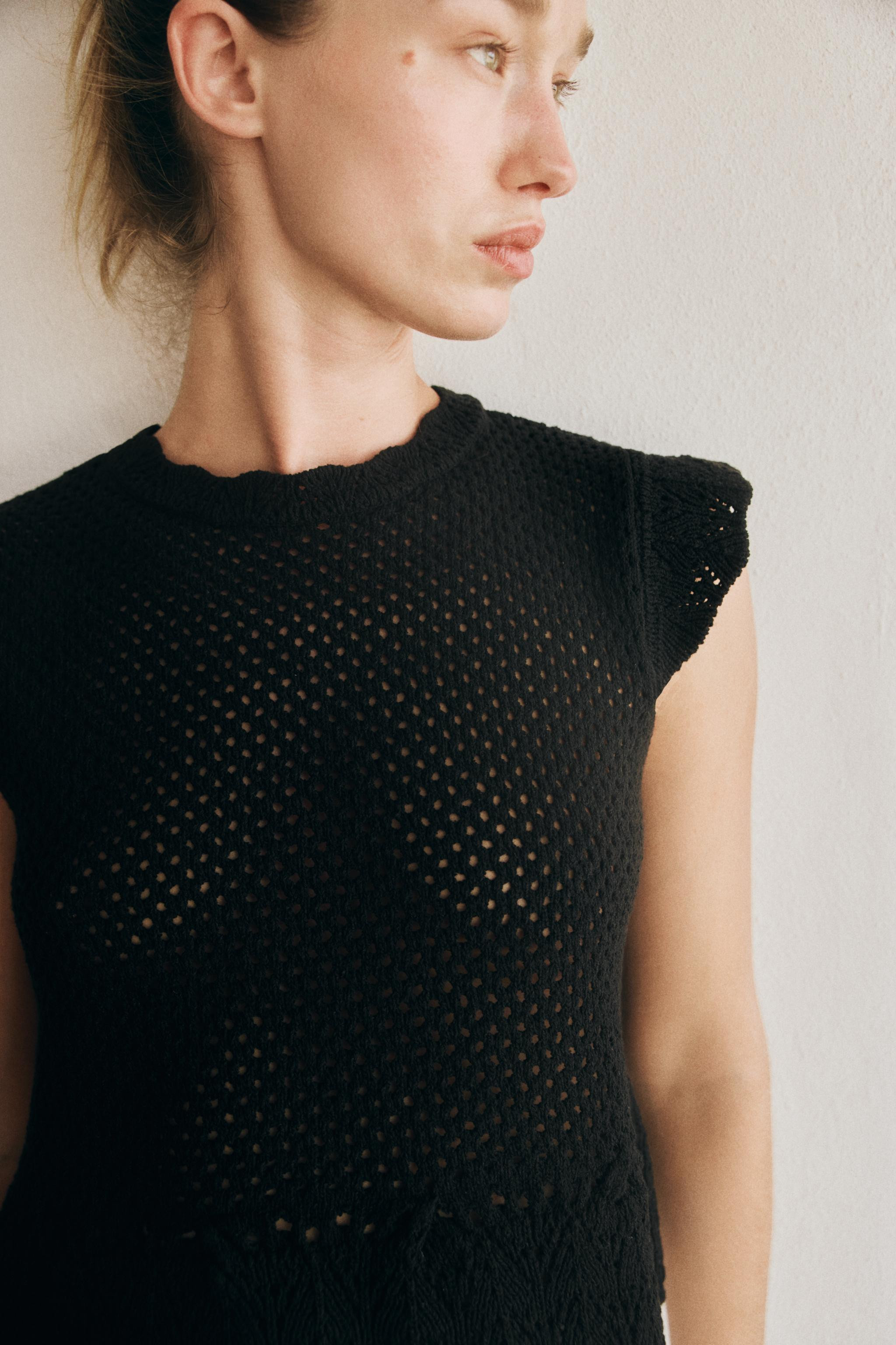 OPEN-KNIT TOP | Zara US