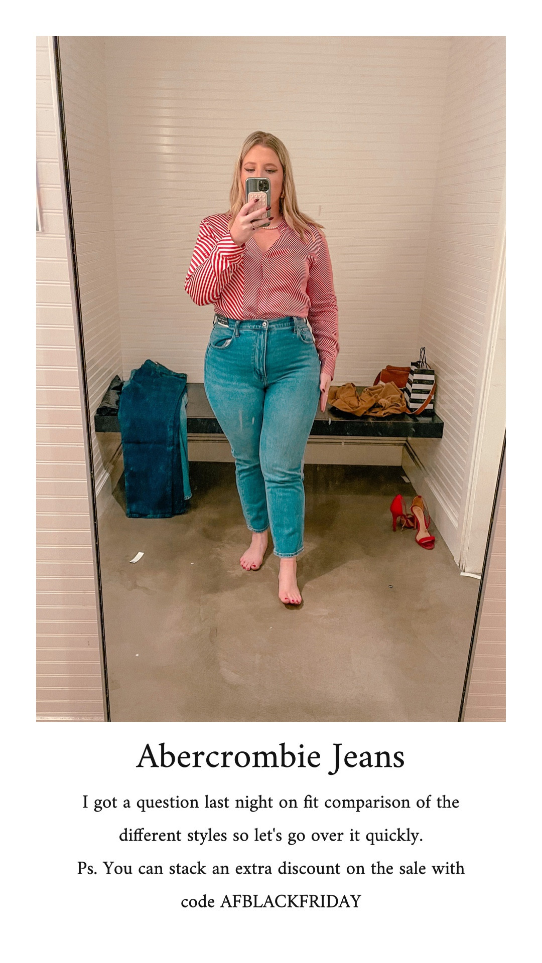 Abercrombie curve love fit guide 


#LTKmidsize #LTKCyberWeek #LTKstyletip