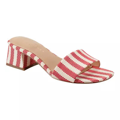 Marc Fisher LTD Women's Olysa Slip-on Block Heel Dress Sandals, Red, 9.5M | Belk