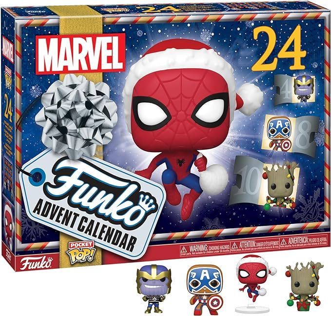 Funko Pop! Advent Calendar: Marvel - Holiday, Multicolor, One Size | Amazon (US)
